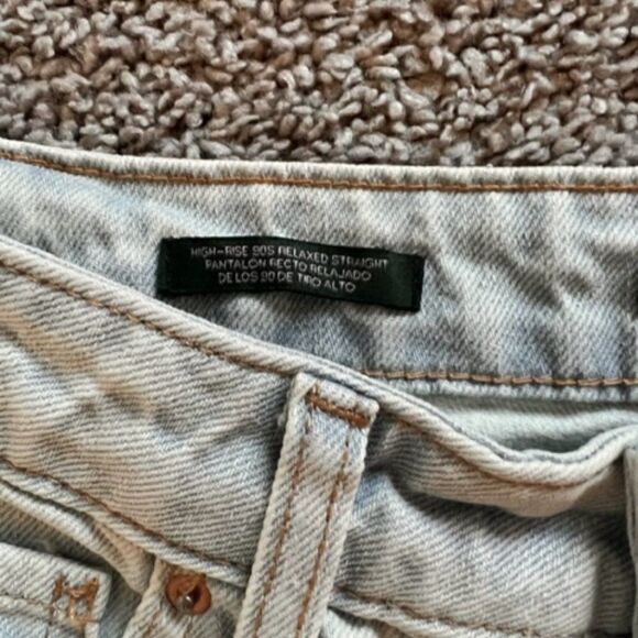 90s Relaxed Distressed Straight Jeans NWT - Picture 4 of 8